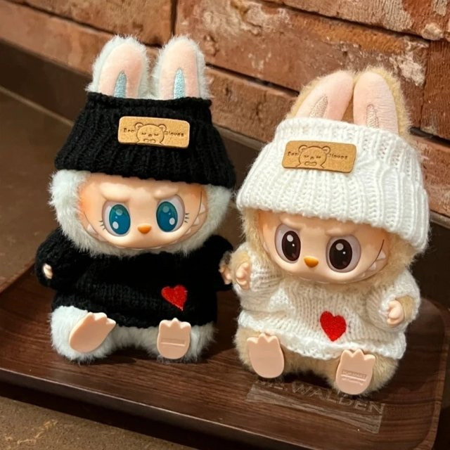 Keeppley Labubu Puppen-Liebespullover, Zubehör, Schwarz, Plüsch / Textil - Bild 1