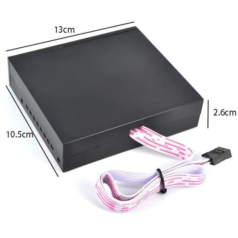 JONSNOW USB-HUB Kartenleser für PC-Gehäuse mit CF MS DUO SD MMC XD M2 TFlash-Unterstützung, Schwarz - Bild 3