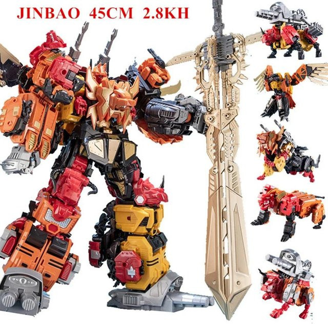 Jinbao Bruticus Warbotron Onslaught Brawl Swindle Blast Off Roboter Figur - Bild 1