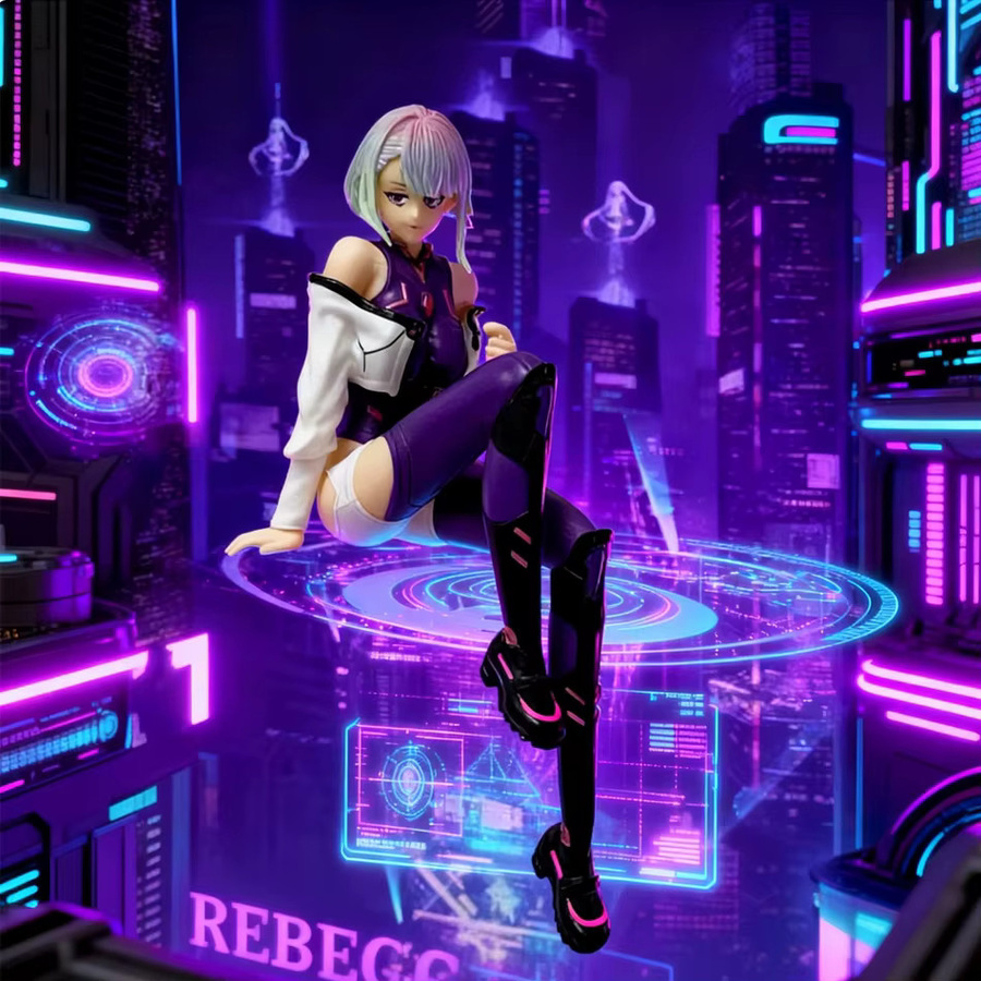 Bandai Cyberpunk Edgerunners Lucy-Sitzposen, Desktop-Modellspielzeug, Bunt / Mehrfarbig - Bild 3