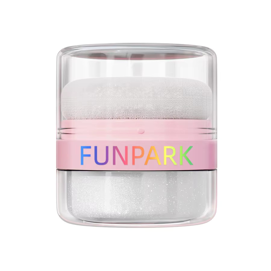 FUNPARK Highlighter-Puder, weiß-silbern, schimmernd, Unisex - Bild 5