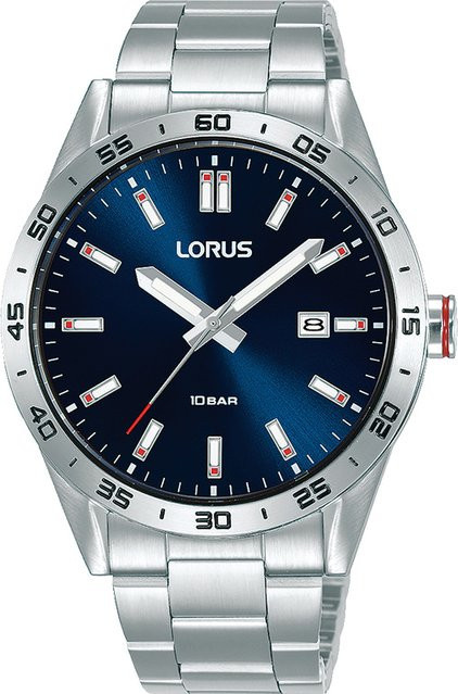 Lorus Herrenuhr, Quarz, Edelstahl, Blau, 40 mm, 10 ATM - Bild 1