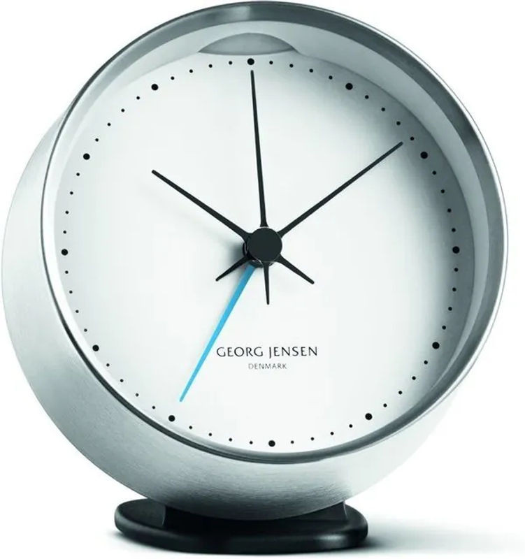 Georg Jensen Henning Koppel Wecker Analog Silber Metall Rund - Bild 1