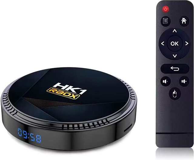 Honor Electronics HK1 RBOX-H8 Smart TV Box mit Android 12.0, WIFI6, Allwinner H618 Quad-Core, 4K UHD Media Player, 32 GB, schwarz - Bild 1