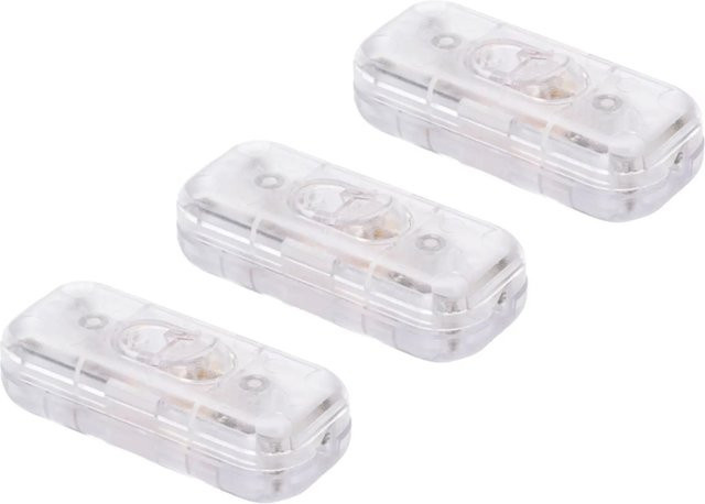 Orion Lightstyle Schnur Zwischenschalter 3-polig in Transparent, 3 Stück - Bild 1