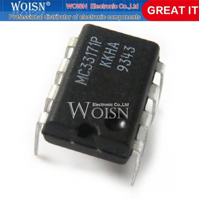 10 Stück Chipsatz MC33171P MC33171 in Schwarz DIP-8 - Bild 1