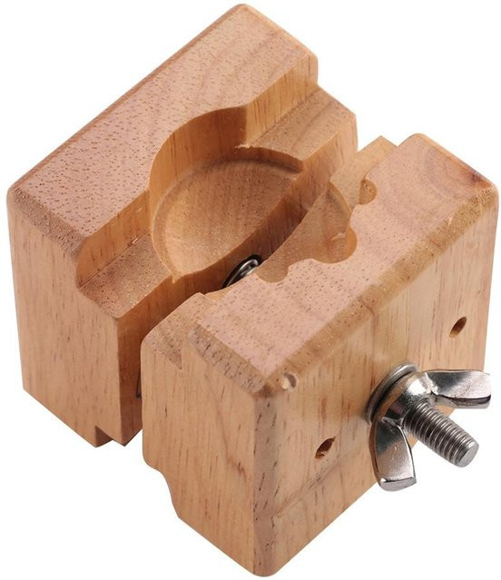 Uhrenhalter Holz Block, beige, Uhrmacherwerkzeug - Bild 1