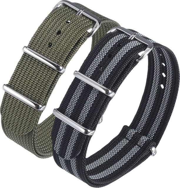Uhrenarmband Nylon, geflochten, Textil/NATO - Bild 1