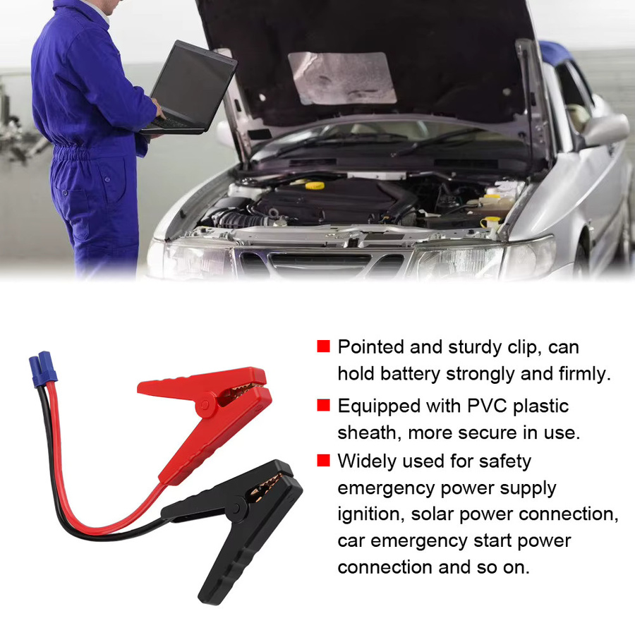 VBESTLIFE EC5 Autobatterie Klemme mit USB-C Anschluss und Verbindungskabel in Rot - Bild 4