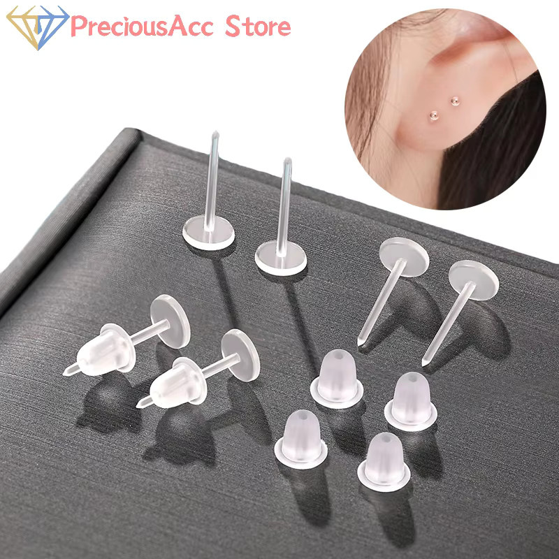 Velishy Ohrring Studs, Kunststoff, Transparent, Unisex - Bild 5