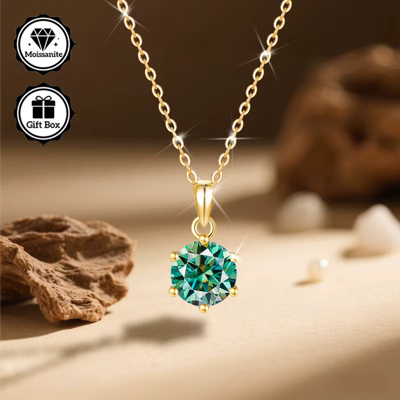 LAMVOICE Halskette, Moissanit, Gold, Damen - Bild 2