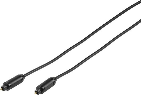 Vivanco Toslink Lichtleiterverbindung, Schwarz, 3 m - Bild 1