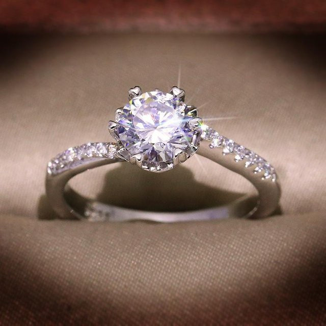 YIRAN Ring, Diamant, Moissanit, Unisex - Bild 1