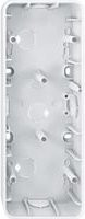 Merten Aufputzgehäuse Abzweigkasten 3-fach, Polarweiß glänzend, IP20, B: 8,0 cm, T: 4,2 cm, H: 22,4 cm - Bild 1