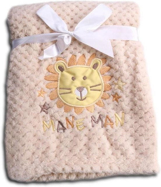 Cangaroo Babydecke Freya aus Fleece in Beige, B x L: 80 x 110 cm - Bild 1