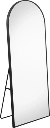 PXloue Ganzkörperspiegel Standspiegel mit Aluminiumrahmen in Schwarz, H: 164 cm, B: 54 cm