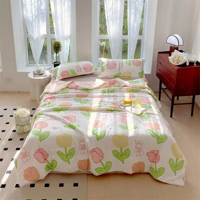 Super Six Bettwäsche-Set aus weicher Mikrofaser in Weiß, kühlendes und antibakterielles Sommer-Bettbezug-Set mit Kissenbezügen, B/H: 150 x 200 cm - Bild 1