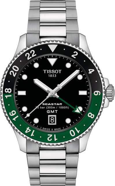 Tissot Seastar 1000 Herrenuhr, Quarz, Edelstahl, Schwarz, 40 mm, 30 ATM - Bild 1