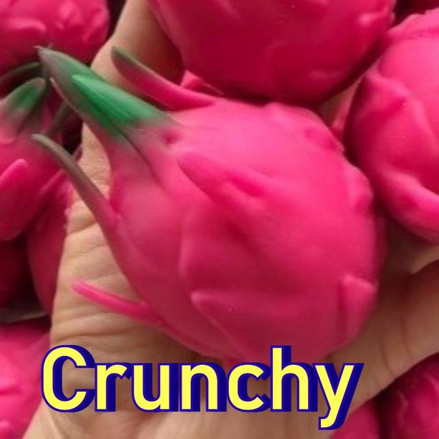 Handgemachter Knuspriger Squishy Durian und Drachenfrucht Stressball, Quetschspielzeug, Squishy Fidget Ball, ASMR Sensorisches Stressabbau Spielzeug, pink - Bild 1