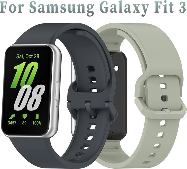 Samsung Uhrenarmband Silikon, Schwarz, Unisex - Bild 1