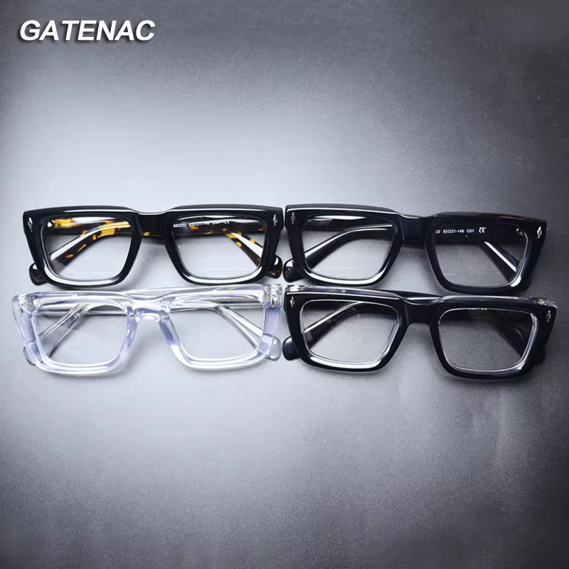 Gatenac Lesebrille, Acetat, Vollrand, Square, Schwarz, Männer - Bild 2