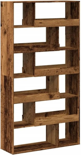 vidaXL Bücherregal in Altholz-Optik, braun, B/T/H: 100 x 33 x 187,5 cm - Bild 1