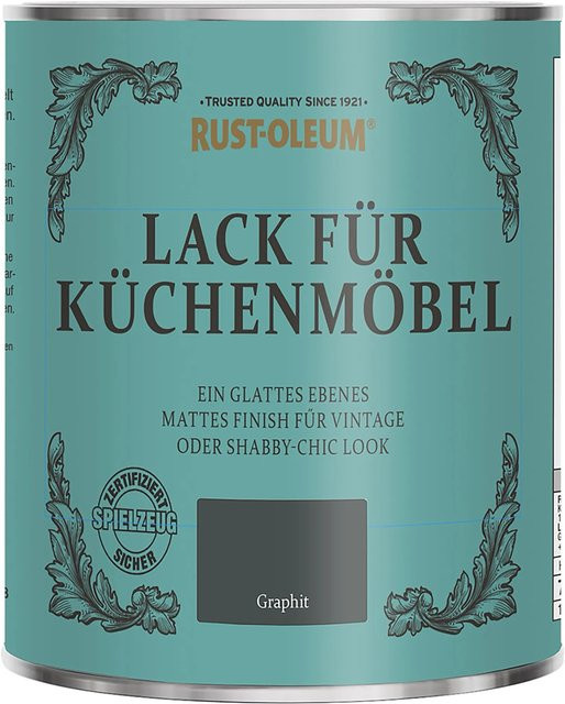 Rust-Oleum Küchenmöbellack Graphit Grau Matt 0,75 l - Bild 1
