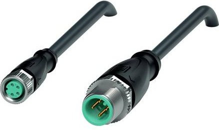 Pepperl+Fuchs 240797-0007 Sensor-Aktor-Steckverbinder konfektioniert, Farbe: Schwarz, Polzahl: 4, Länge: 0,3 m - Bild 1