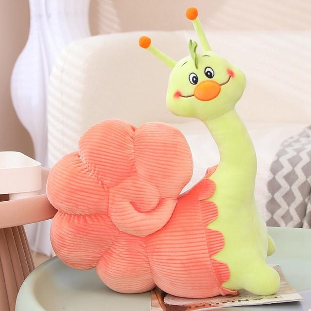 Genius Cartoon Schnecke Plüsch Kissen Rosa, Höhe: 25 cm - Bild 1