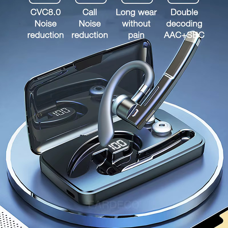 EARDECO Bluetooth In-Ear Business Kopfhörer mit CVC 8.0 Rauschunterdrückung und HD-Mikrofon in Schwarz - Bild 2