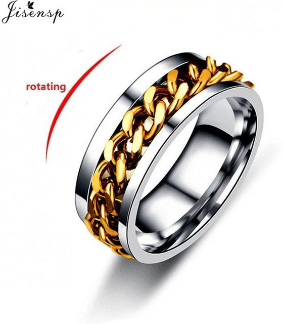 Fidget Ring Edelstahl, Schwarz, Unisex - Bild 1