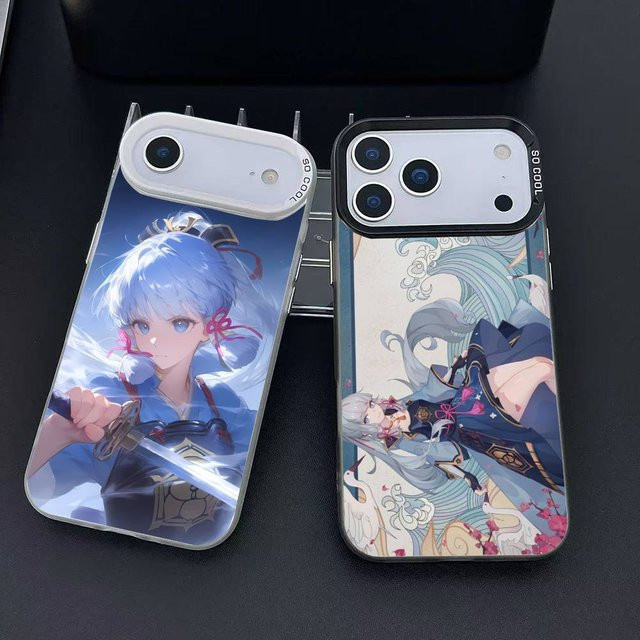 Genshin Impact Kamisato Ayaka Handyhülle für iPhone 12 13 14 15 16 17 Pro Max Plus mit Protect Plating in Multicolour - Bild 1