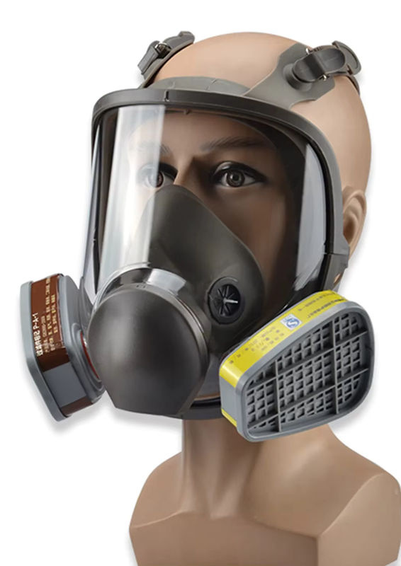 AnruiGe PROTECT Vollgesichtsschutzmaske Typ 6800 in Größe L zum Schutz gegen Chemikalien und Holzstaub - Bild 6