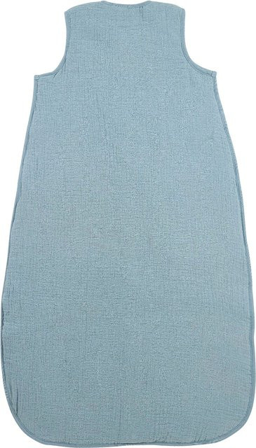 Meyco Baby Ganzjahres-Schlafsack aus Musselin in Blau mit 2.0 TOG - Bild 1