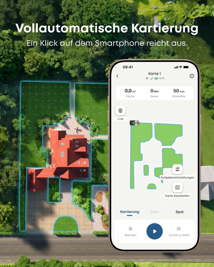eufy Mähroboter E15 mit Smart-Navigation, Auto-Mapping und Hindernisvermeidung - Bild 5