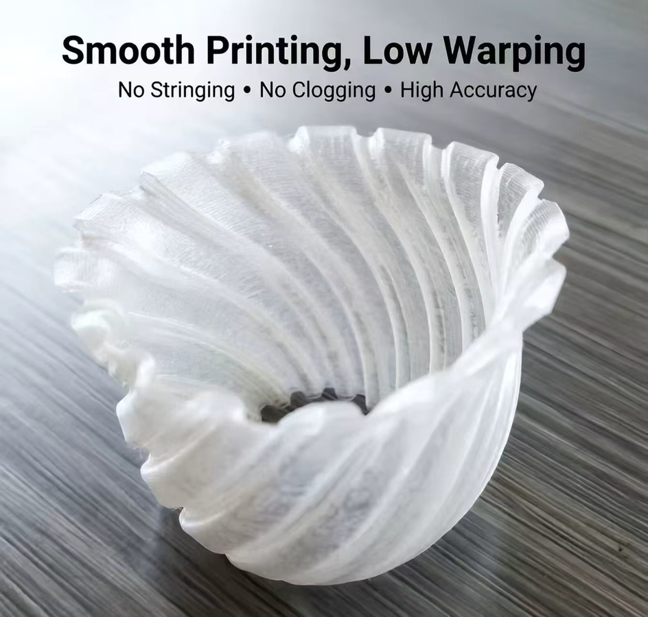 GIOIO PCTG 3D-Drucker-Filament für FDM, Durchmesser: 1,75 mm, Farbe: transparent, Gewicht: 1 kg - Bild 4