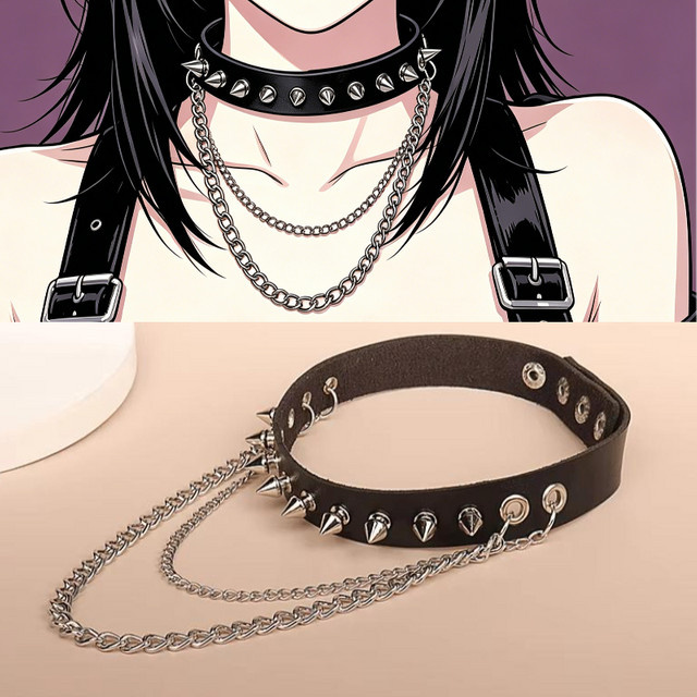 YUMEI Halskette, Choker, Silber, Unisex - Bild 1