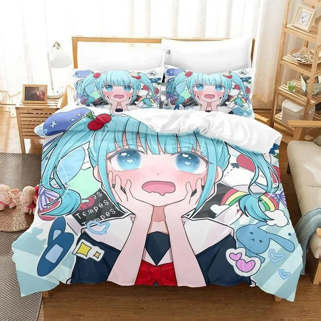 Magical Girl Site Bettwäsche Set mit Bettbezug und Kissenbezug, Queen-Size, 135 x 200 cm - Bild 1
