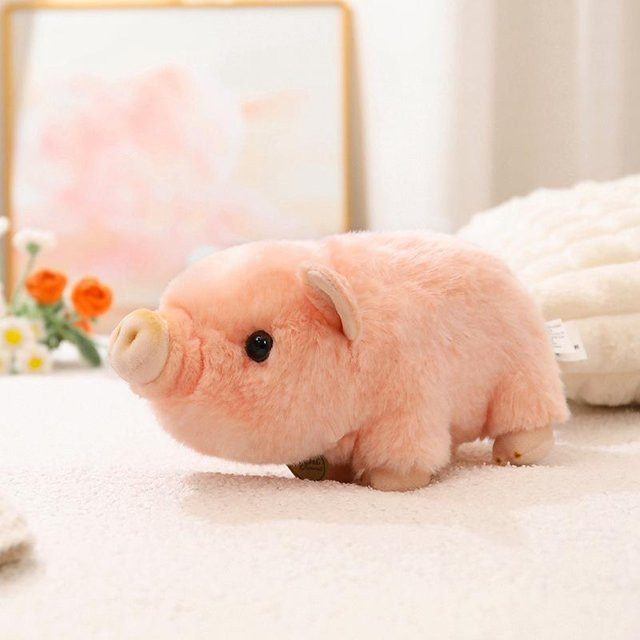 Yiran toy Schweinchen Plüschtier, 25cm, Rosa / Pink - Bild 1