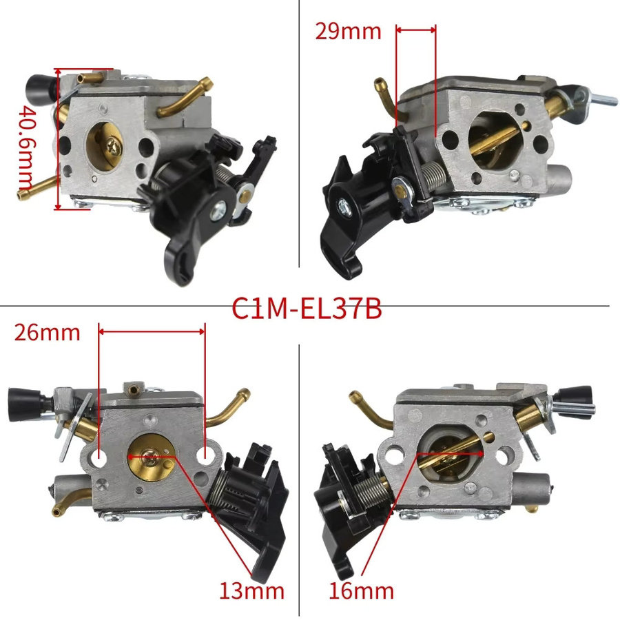 Husqvarna Vergaser Set für Kettensägen C1M-EL37B 506450401 in Silber, passend für Husqvarna 445, 450, 445E, 450E und Jonsered CS2245S - Bild 2