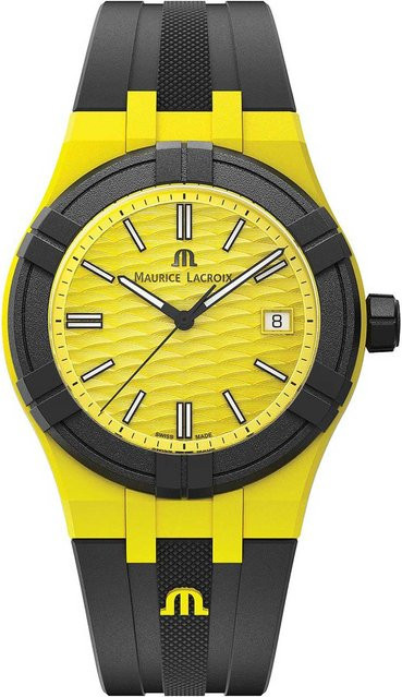 Maurice Lacroix Armbanduhr, Quarz, Silikon, 40 mm, Unisex, 10 ATM - Bild 1