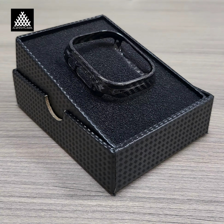 Apple Watch Hülle, Kohlefaser, Schwarz, Unisex - Bild 1