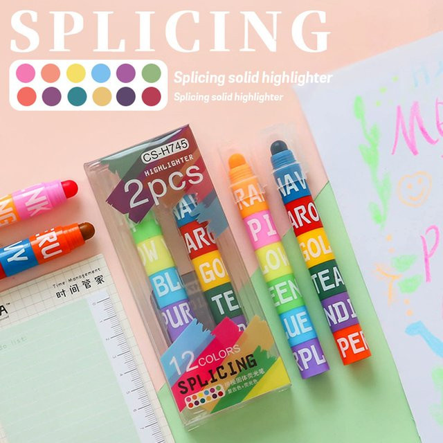 Kreativer Retro Graffiti Highlighter in Multicolour für Kinder und Studenten - Bild 1