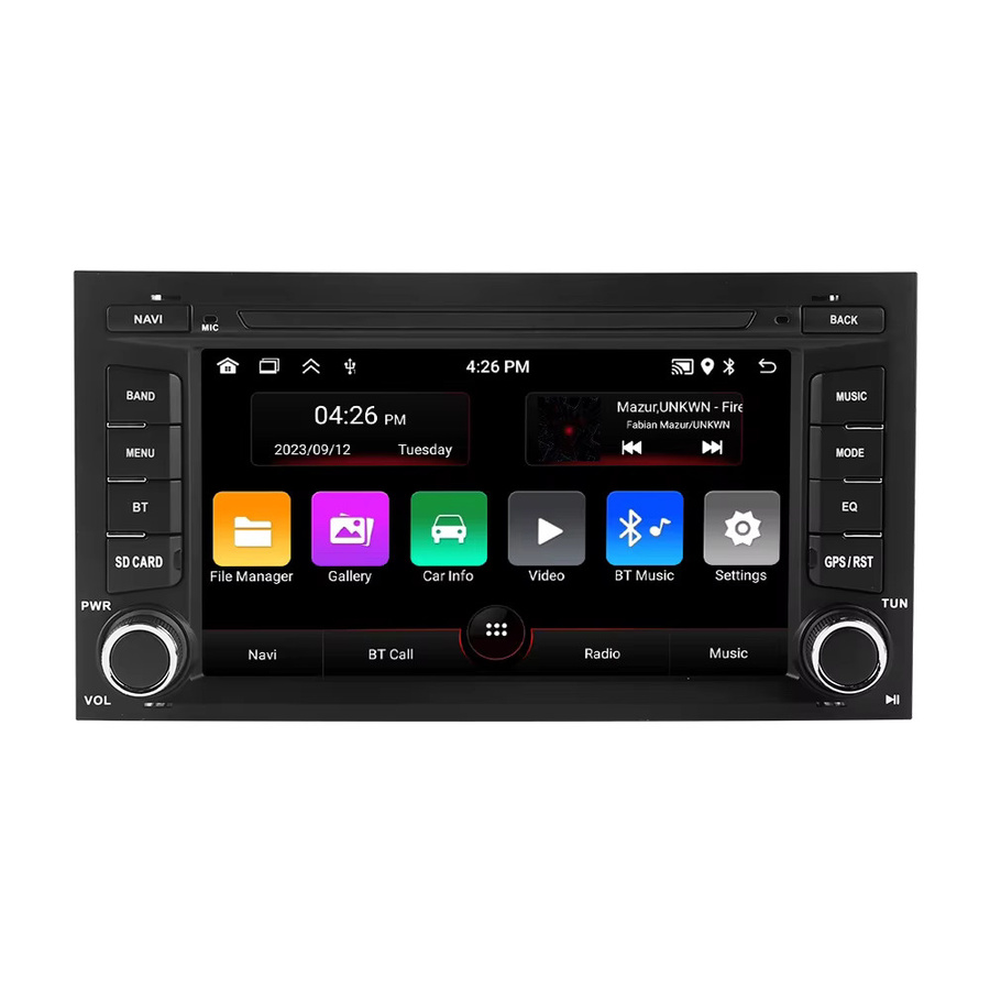 Navifly 7 Zoll 1Din Android 15 Autoradio mit GPS und Carplay für Seat Leon MK3 5F 2012-2018 in Schwarz - Bild 5