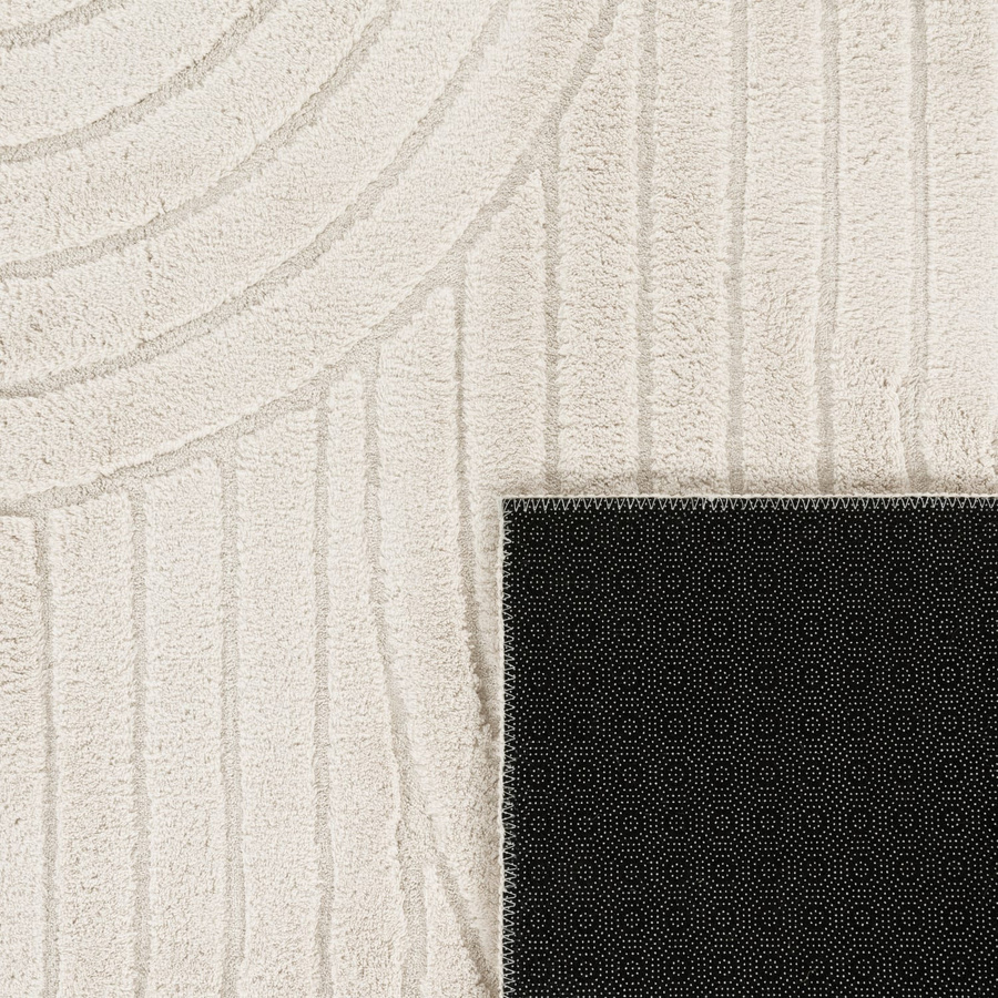 Moderner Teppich Tokko in Creme, rund, Durchmesser: 160 cm - Bild 3