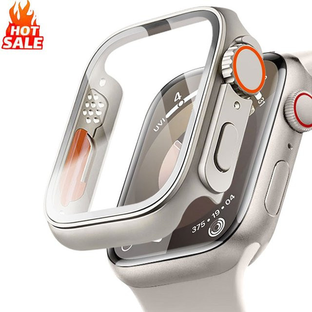 Apple Uhrenzubehör Glas + Hülle für Apple Watch, Silber - Bild 1
