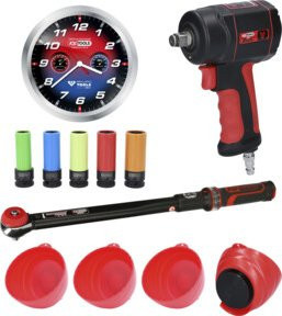 KS Tools Reifen- und Räder Aktionspaket The miniDevil, 12-teilig, 1/4 Zoll, Multicolor - Bild 1
