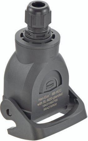 Harting Kupplungsgehäuse aus Kunststoff in Schwarz Baugröße 19431060755 - Bild 1