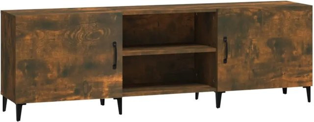 vidaXL TV-Schrank in Räuchereiche, Farbe Braun, B/T/H: 150 x 30 x 50 cm - Bild 1