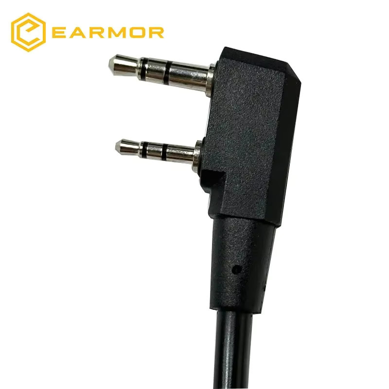 Earmor Taktisches PTT Interface für Kenwood und Baofeng Funkgeräte, Aktiver Gehörschutz M32/M32H in Schwarz - Bild 4